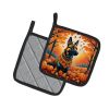 Belgian Malinois Fall Pair of Pot Holders Kitchen Heat Resistant Pot Holders Sets Oven Hot Pads for Cooking Baking BBQ, 7 1/2 x 7 1/2