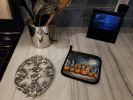 Chow Chow Spooky Halloween Pair of Pot Holders Kitchen Heat Resistant Pot Holders Sets Oven Hot Pads for Cooking Baking BBQ, 7 1/2 x 7 1/2