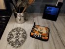 Shiba Inu Fall Pair of Pot Holders Kitchen Heat Resistant Pot Holders Sets Oven Hot Pads for Cooking Baking BBQ, 7 1/2 x 7 1/2