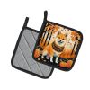 Shiba Inu Fall Pair of Pot Holders Kitchen Heat Resistant Pot Holders Sets Oven Hot Pads for Cooking Baking BBQ, 7 1/2 x 7 1/2