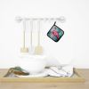 Flamingo Pair of Pot Holders Kitchen Heat Resistant Pot Holders Sets Oven Hot Pads for Cooking Baking BBQ, 7 1/2 x 7 1/2