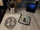 Gordon Setter Spring Path Pair of Pot Holders Kitchen Heat Resistant Pot Holders Sets Oven Hot Pads for Cooking Baking BBQ, 7 1/2 x 7 1/2