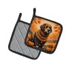 Briard Fall Pair of Pot Holders Kitchen Heat Resistant Pot Holders Sets Oven Hot Pads for Cooking Baking BBQ, 7 1/2 x 7 1/2