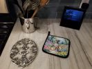Great Dane Spring Path Pair of Pot Holders Kitchen Heat Resistant Pot Holders Sets Oven Hot Pads for Cooking Baking BBQ, 7 1/2 x 7 1/2