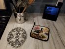 American Black Duck Pair of Pot Holders Kitchen Heat Resistant Pot Holders Sets Oven Hot Pads for Cooking Baking BBQ, 7 1/2 x 7 1/2