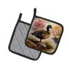 American Black Duck Pair of Pot Holders Kitchen Heat Resistant Pot Holders Sets Oven Hot Pads for Cooking Baking BBQ, 7 1/2 x 7 1/2