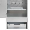 BBQ Oven Smoker with Wood Chips 17.5"x11.4"x43.3" Galvanized Steel
