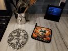 Akita Fall Pair of Pot Holders Kitchen Heat Resistant Pot Holders Sets Oven Hot Pads for Cooking Baking BBQ, 7 1/2 x 7 1/2