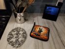 Belgian Malinois Fall Pair of Pot Holders Kitchen Heat Resistant Pot Holders Sets Oven Hot Pads for Cooking Baking BBQ, 7 1/2 x 7 1/2