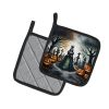 Evil Queen Spooky Halloween Pair of Pot Holders Kitchen Heat Resistant Pot Holders Sets Oven Hot Pads for Cooking Baking BBQ, 7 1/2 x 7 1/2