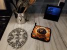 Boykin Spaniel Fall Pair of Pot Holders Kitchen Heat Resistant Pot Holders Sets Oven Hot Pads for Cooking Baking BBQ, 7 1/2 x 7 1/2