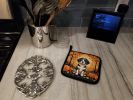 Beagle Fall Pair of Pot Holders Kitchen Heat Resistant Pot Holders Sets Oven Hot Pads for Cooking Baking BBQ, 7 1/2 x 7 1/2