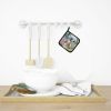 Great Dane Spring Path Pair of Pot Holders Kitchen Heat Resistant Pot Holders Sets Oven Hot Pads for Cooking Baking BBQ, 7 1/2 x 7 1/2